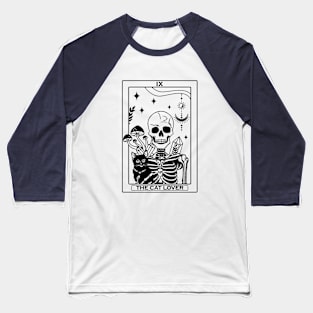 Tarot Card The Cat Lover Baseball T-Shirt